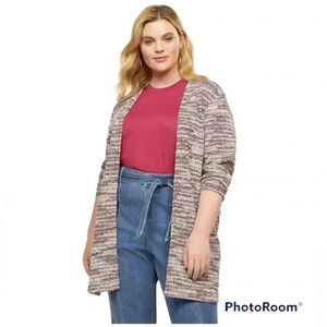 NEW Lane Bryant Textured Open Weave Cardigan Plus Size